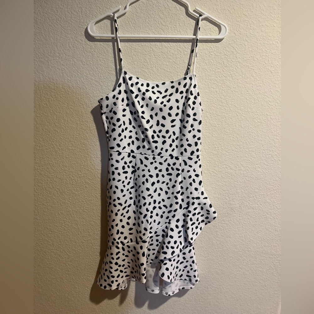 Bar III Pattern Mini Dress with Ruffle Size S